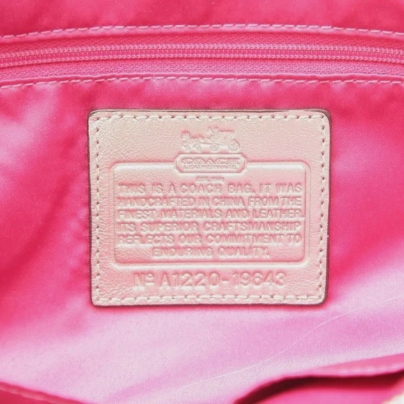 COACH OUTLET Floral Textile Metallic Trim Tote Bag Zipper Shoulder Strap - Picture 9 of 9